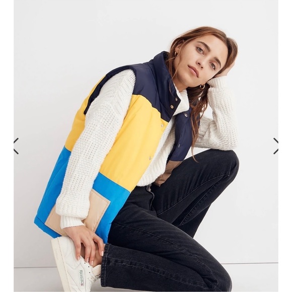 KULE Chandler Vest Patchwork Colorblock Puffer Vest
Size X Large - Picture 2 of 8